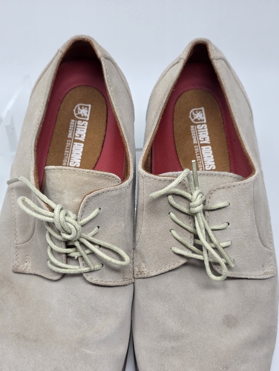 Stacy Adams Mens Lace Up Sandstone Suede Leather Shoes Size 11 M Pre Owned main image 5